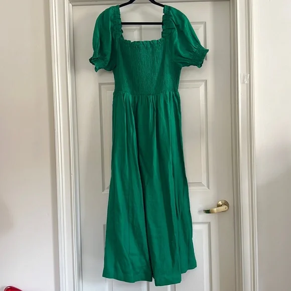 Boden | Dresses | Nwt Boden Smocked Bodice Midi Dress Highland Green Size 4  | Poshmark